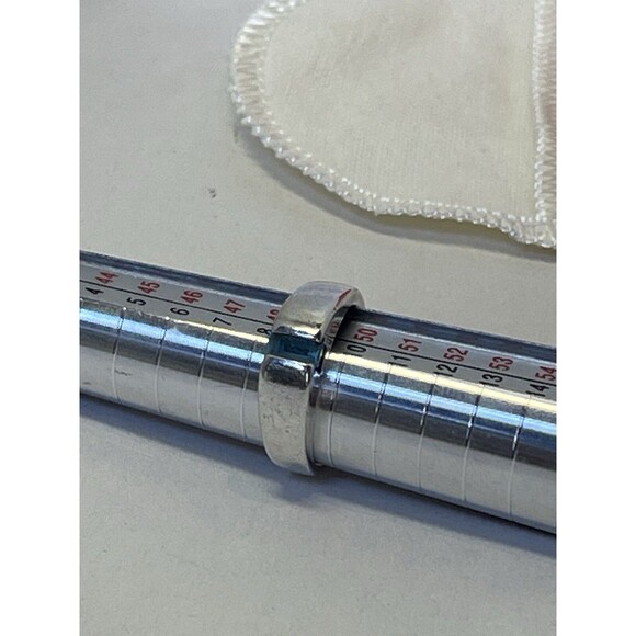 James Avery Sterling Silver 925 Blue Topaz Meridian Ring Size 5 Retired w/ Box - Picture 8 of 9